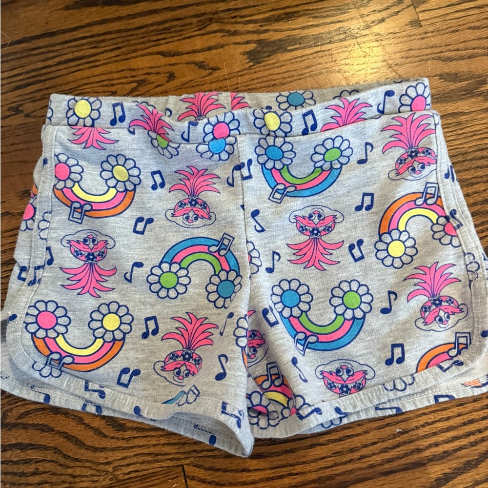 Trolls Gray and Pink Women's Athletic Shorts